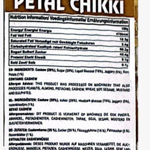 Jeet Cashew Rose Petal Chikki 30gr